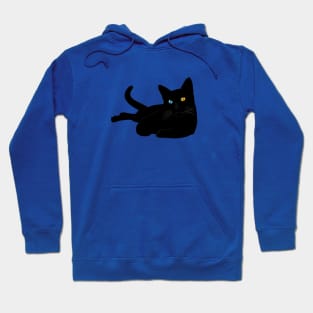 Mysterious Black Cat - Unique Graphic Design Hoodie